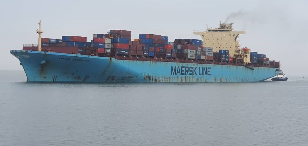 Maersk Sheerness the largest vessel ever to dock in Namibia